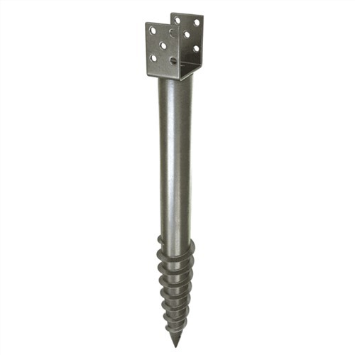 Drive in Post Anchor for Building Deck Screw Piles Ground Screw Anchor